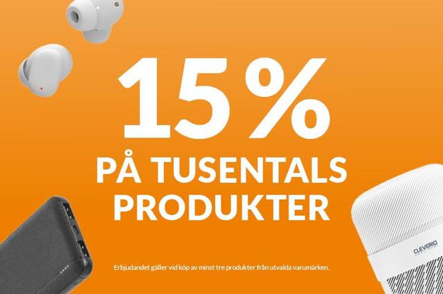Kjell & Company - få 15% på utvalda varor vid köp av 3 eller fler