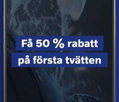 Tvätta biltvätt - få 50% rabatt på första tvätten