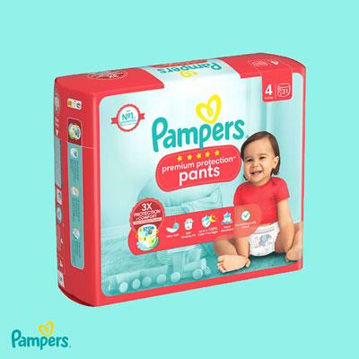 50 kr cashback på Pampers Byxblöjor