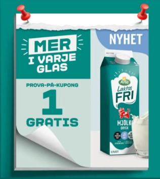 Gratis Arla Laktosfri Mjölkdryck+
