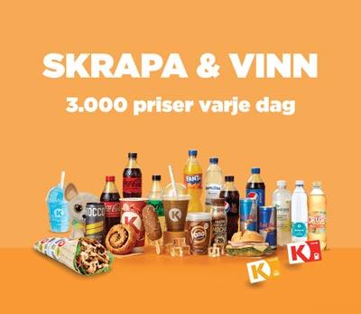 Circle K skrapa och vinn varje dag