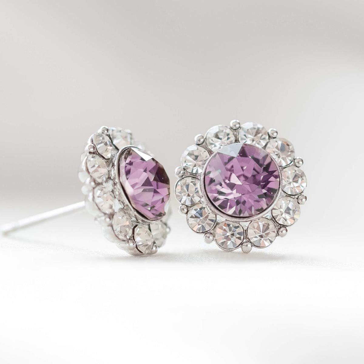 Miss Sofia earrings - Antique pink (Silver) - Lily and Rose