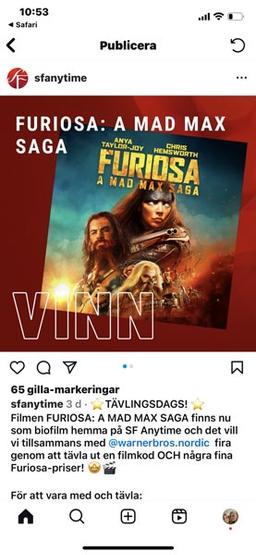 Tävling hos SF Anytime - FURIOSA: A MAD MAX SAGA