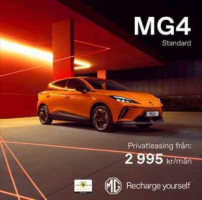 Hedin Bil privatleasing & kampanjpris på MG4 Electric