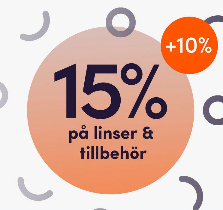 Lenson 15 % rabatt + 10 % extra rabatt