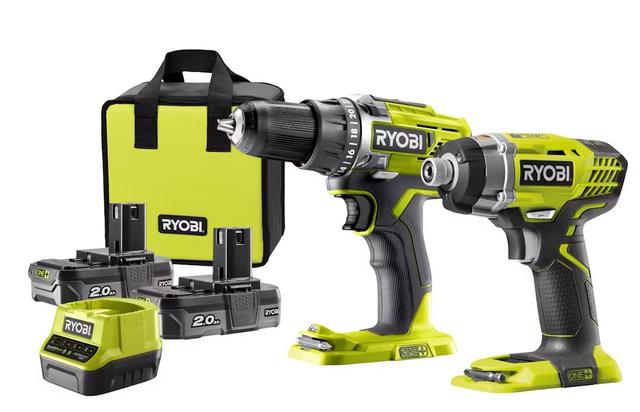 Ryobi ONE+ 18V R18DDID-220S Verktygskit