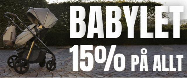 Baby V 15 % extra på outleten