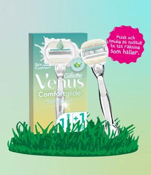 Få en gratis Gillette Venus rakhyvel!