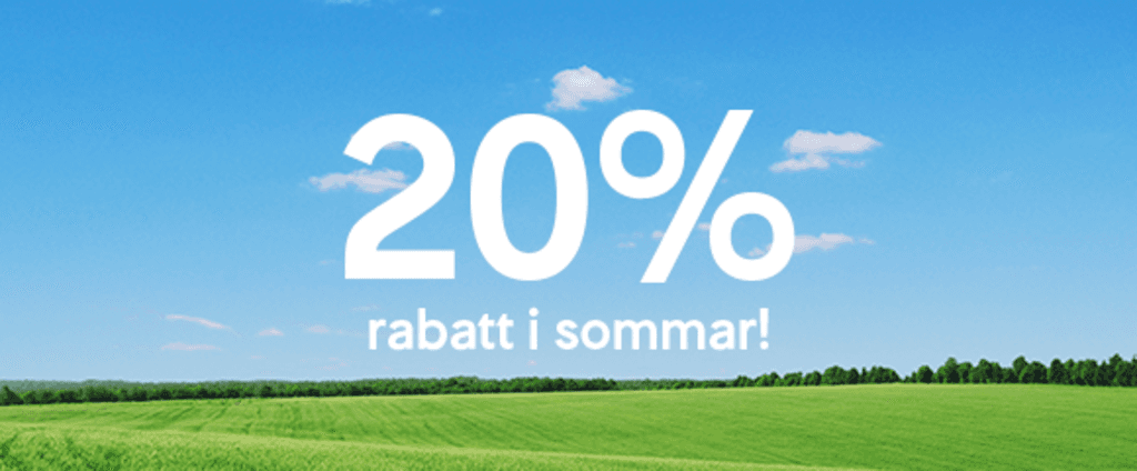 SJ - 20% rabatt på resor i 2 klass Lugn i sommar