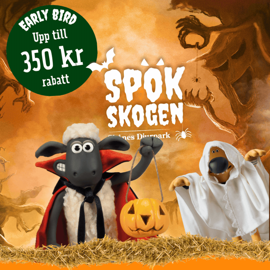 Skånes Djurpark Halloweenfirande - dagpass från 99 kr