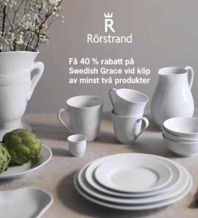 40 % på Rörstrand Swedish Grace