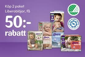 Libero 50 kr rabatt på 2 produkter