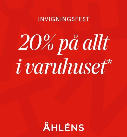 Åhléns i Västerås - 20% på hela varuhuset*