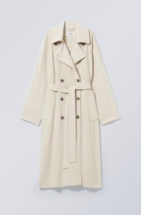 Weekday - Trenchcoat i linmix Julie