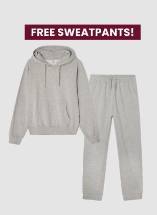 Få ett par sweatpants helt gratis när du köper en hoodie!