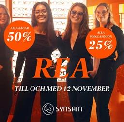 Synsam - 50% rabatt på alla bågar