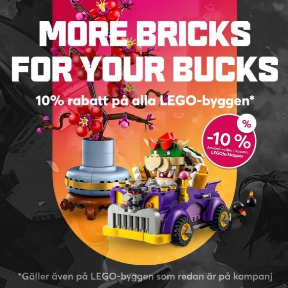 10% rabatt på LEGO hos Webhallen