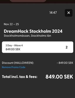 Dreamhack Stockholm 22-25 November