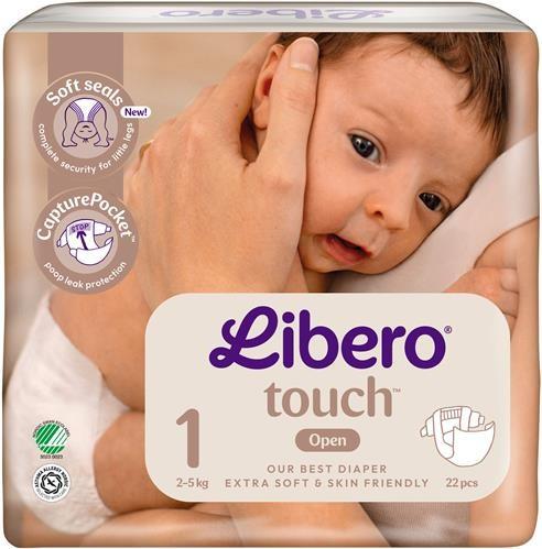 LIBERO Strl 1 Blöjor, 2-5 kg, 22-pack