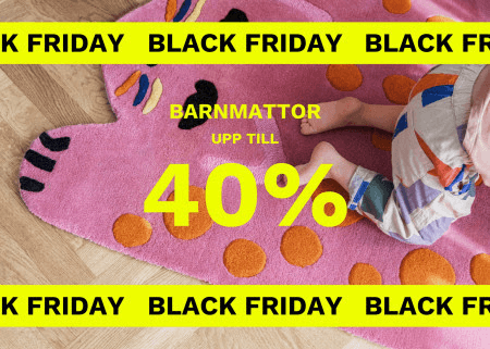 Rugvista upp till 40 % på barnmattor