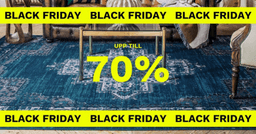 Rugvista Black week med upp till 70 % på mattor
