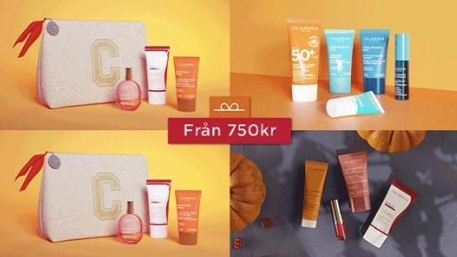 Få 15% rabatt + 14 gratisprover + gåvoset hos Clarins