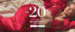 20 % rabatt på allt över 250 kr på Hunkemöller