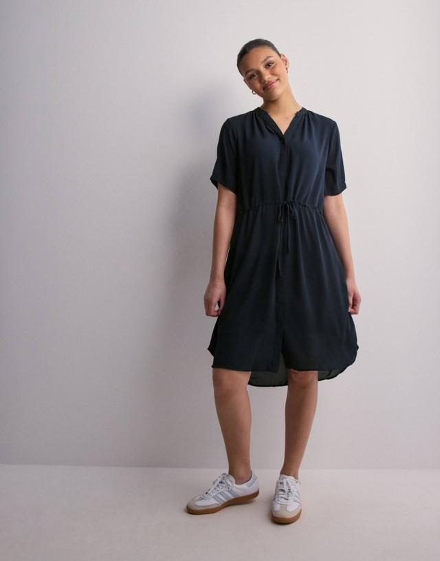Selected Femme SLFDAMINA SS Dark Sapphire Dress