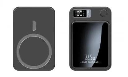 Mini powerbank,  trådlös laddning 10000mAh