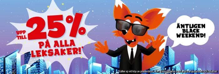 Lekia upp till 25 % på alla leksaker