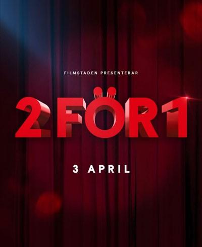 Filmstaden - 2 för 1 på alla filmer den 3 april