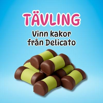 Tävling: Samla poäng och vinn kakor från Delicato!