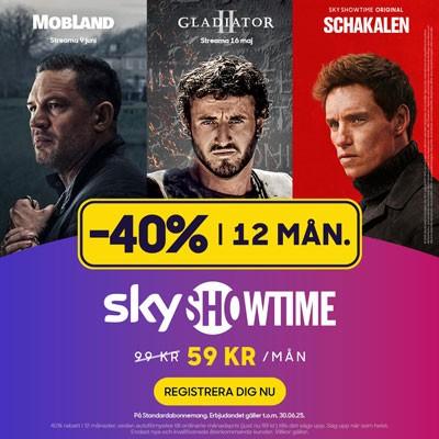 SkyShowtime - nu 40 % rabatt i 12 månader