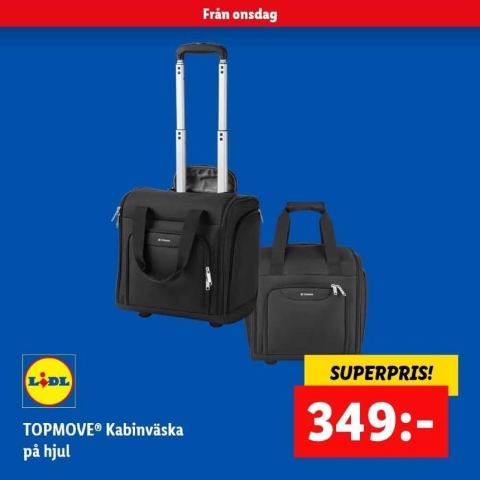 Lidl - Praktisk kabinväska med hjul