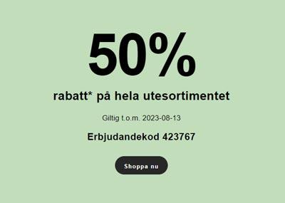 50% rabatt* på hela utesortimentet - Jotex