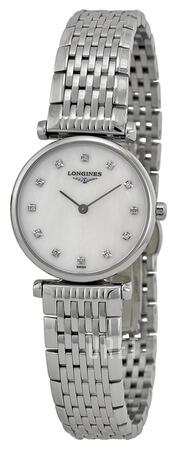 Longines Grande Classique Vit/Stål Ø24 mm