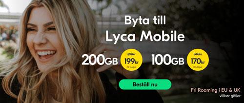 Byt mobiloperatör till Lyca Mobile - 50% rabatt i 6 månader