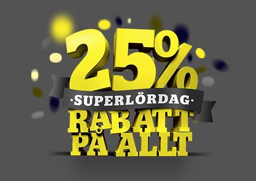 Superlördag hos Mekonomen - 25% rabatt på allt