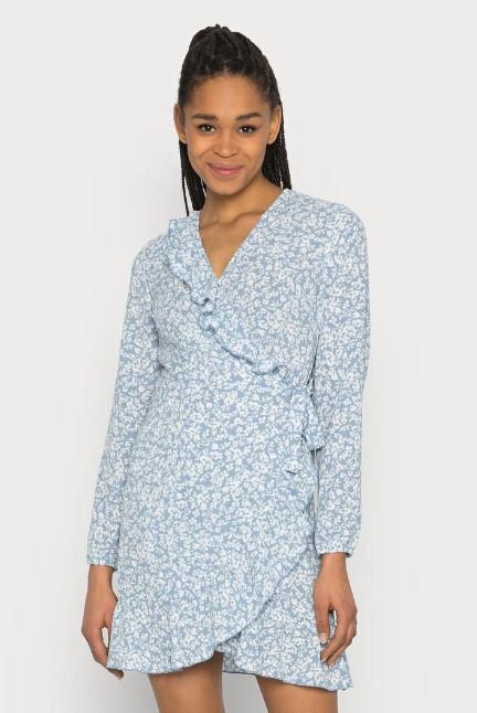 ONLY ONLCARLY L/S SHORT NOOS WVN - Vardagsklänning - cashmere blue/ljusblå