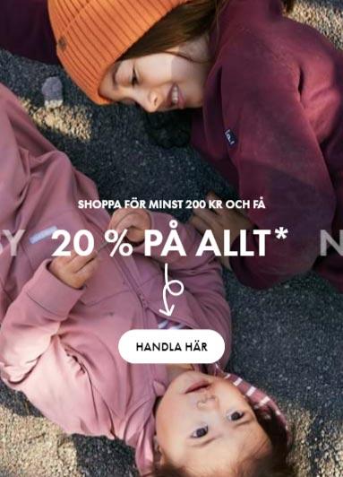 20% rabatt på allt hos Polarn och pyret när du handlar för minst 200kr!