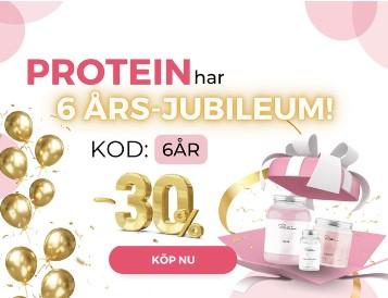 Protein firar 6 år med att erbjuda 30% rabatt!