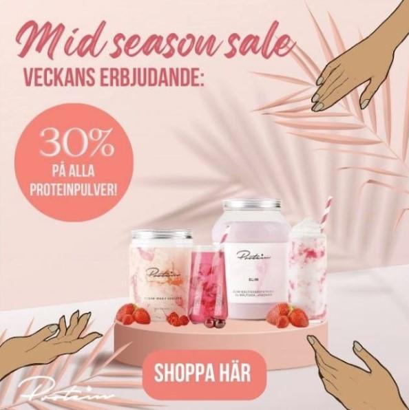 30% på ALLA proteinpulver!