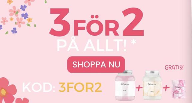 3 för 2 på allt från Protein.se