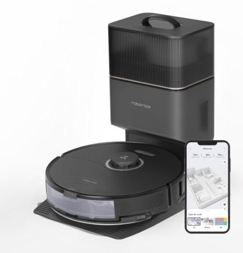 Roborock S8+, robotdammsugare, Svart, Rund, 2,85 l