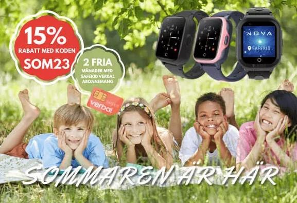 Safekid - 15% rabatt + 2 fria månader med abonnemang