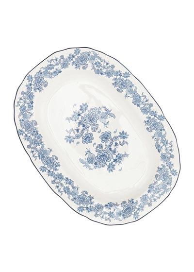 Blommigt serveringsfat - Indiska