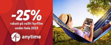 25% rabatt på hyrfilm från SF Anytime hos Lidl