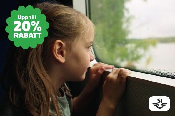 Få upp till 20% rabatt på SJ