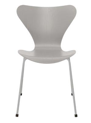 Sjuan 3107 Nine Grey Färgad Ask/Nine Grey Stol - Fritz Hansen