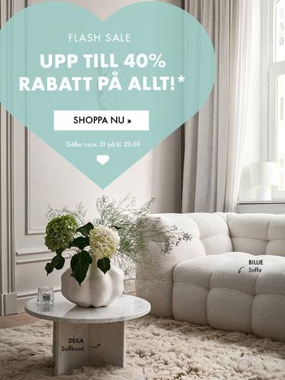 Sleepo - upp till 40% rabatt på hela* sortimentet!